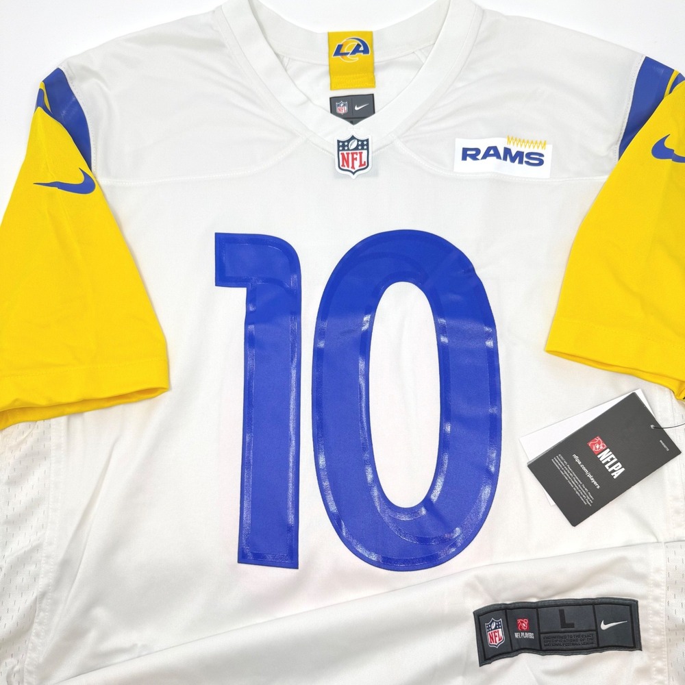 Nike Los Angeles Rams Cooper Kupp 10 Jersey Mens Large On Field DJNM-LRGA NEW